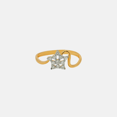 Lucifer Star Gold Ring