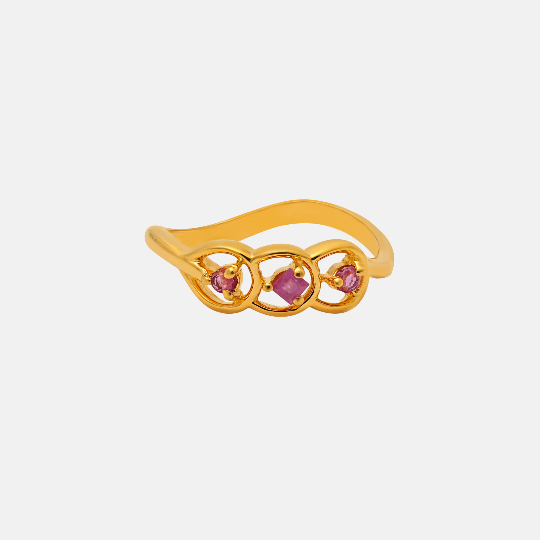 Sophie Ruby Gold Ring