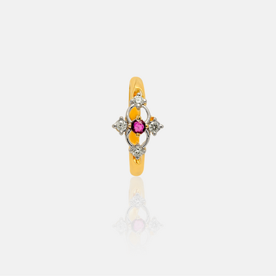 Enigma Gold Ruby Ring