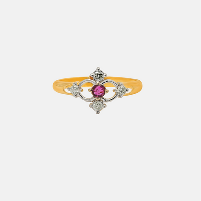 Enigma Gold Ruby Ring