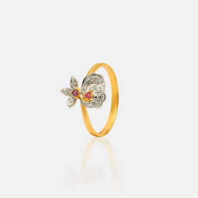 Flower Gold Ring