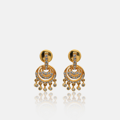 Dangler Drops Gold Earrings