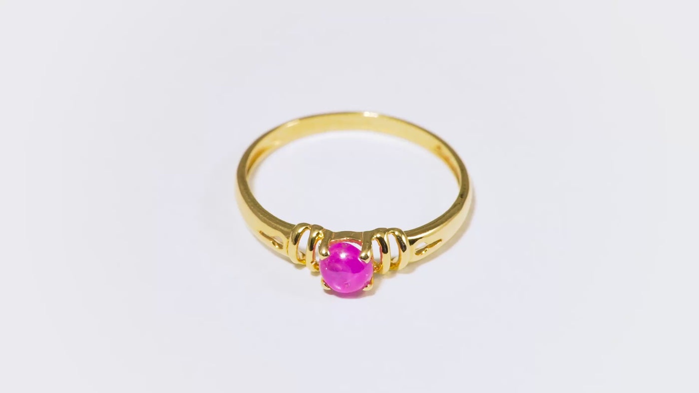 Red Dream Gold Ruby Ring